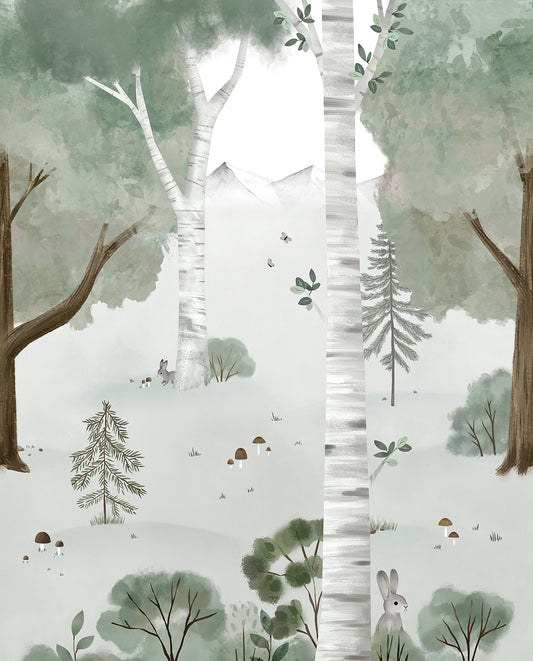 Papier peint panoramique "Forêt" LILIPINSO