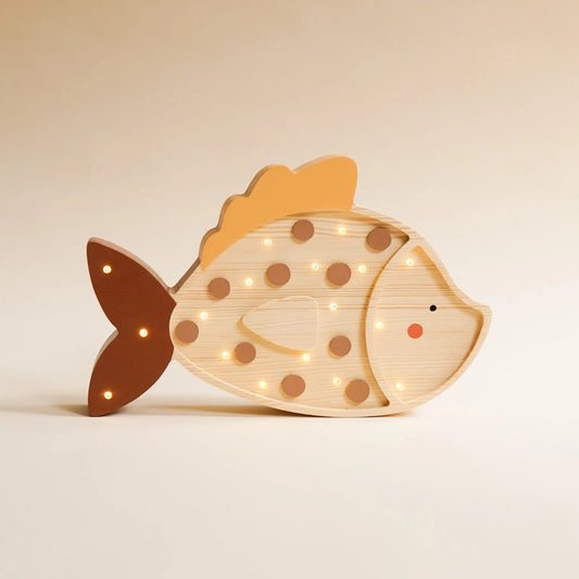 Lampe poisson en bois ROOMGAGA