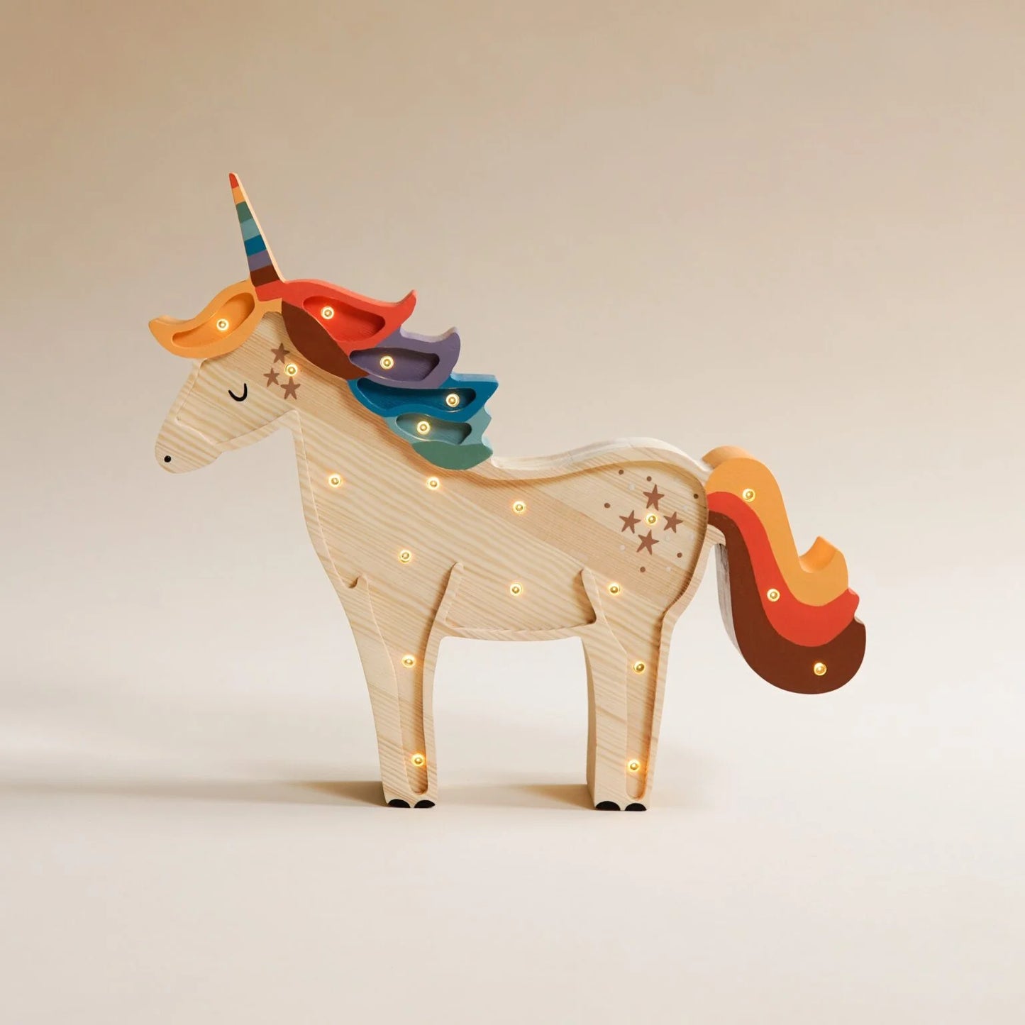 ROOMGAGA wooden unicorn lamp