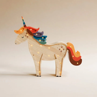 ROOMGAGA wooden unicorn lamp