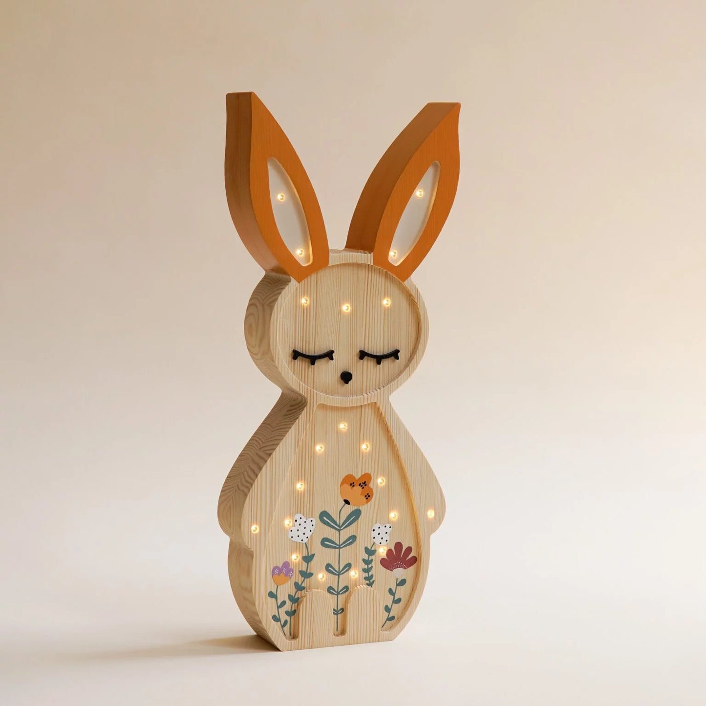 ROOMGAGA wooden rabbit lamp