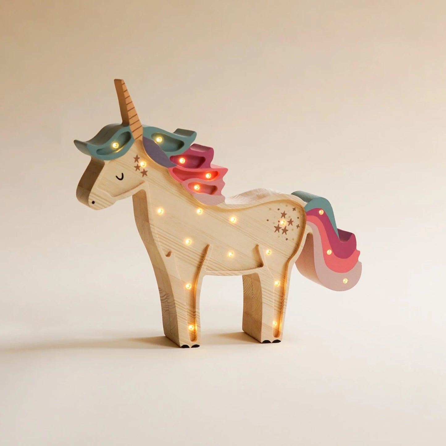 ROOMGAGA wooden unicorn lamp