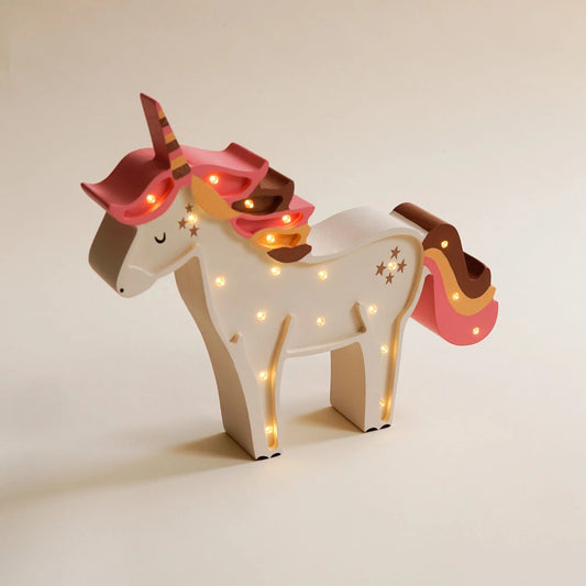 Lampe licorne en bois ROOMGAGA