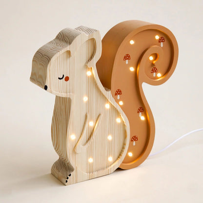 Lampe écureil en bois ROOMGAGA