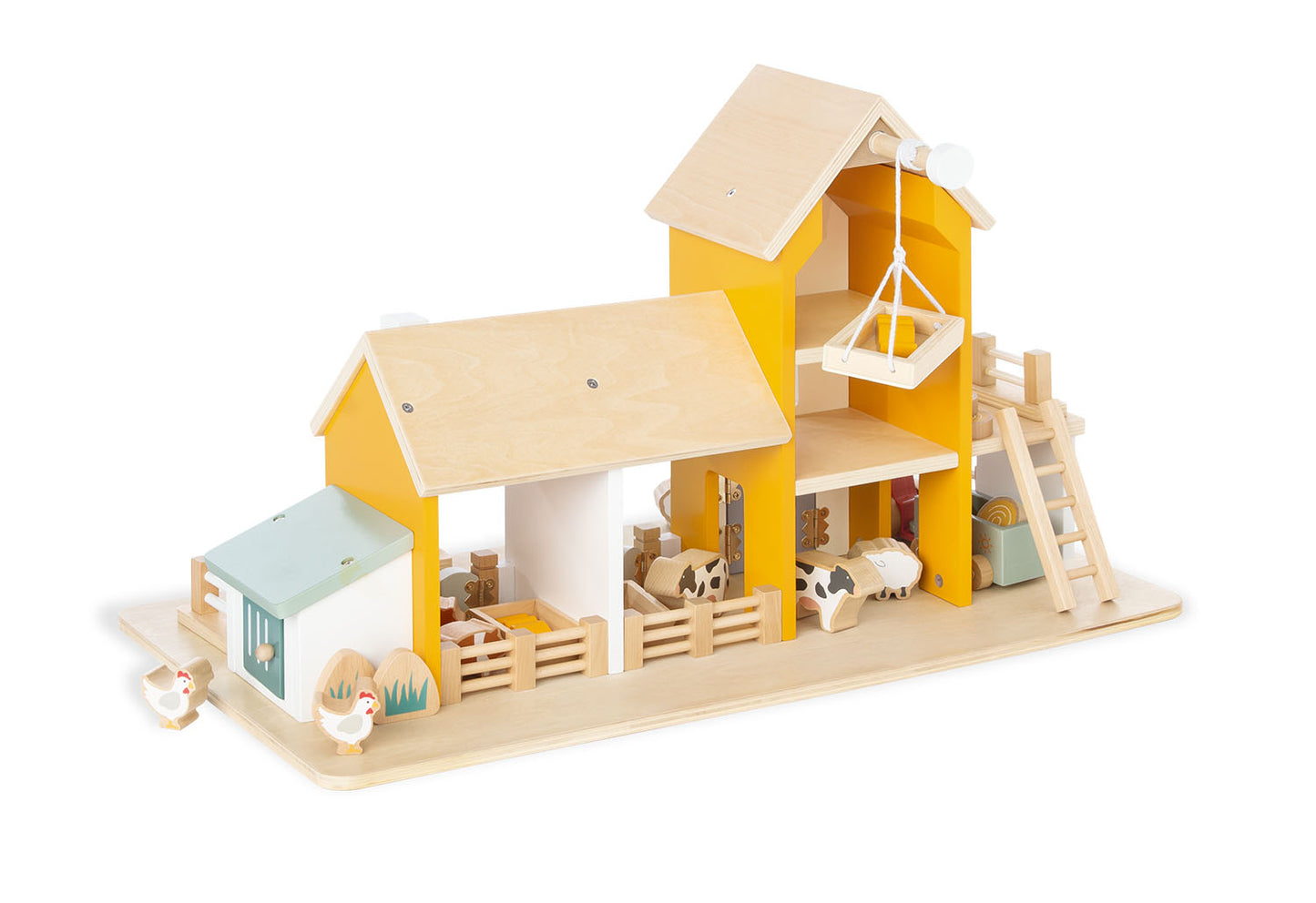 Ferme avec accessoires en bois "Henri"