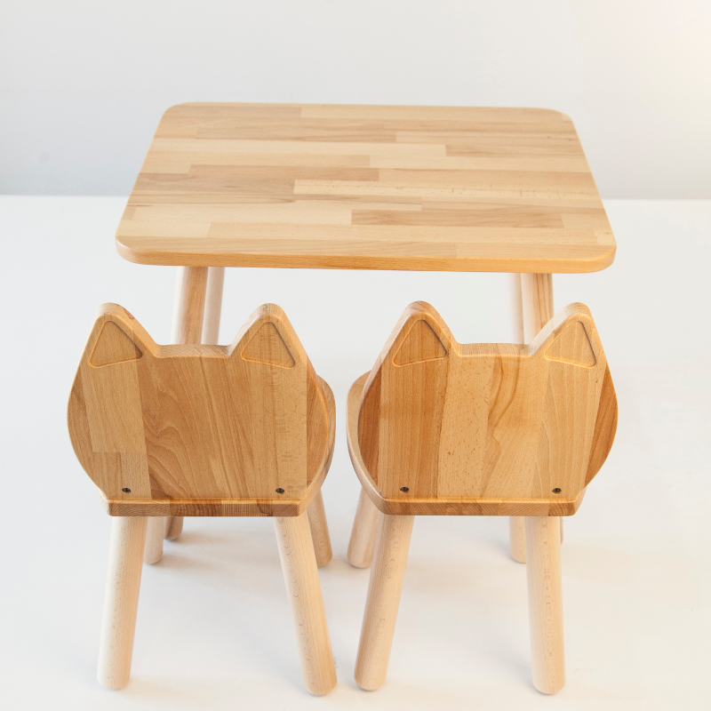 Ensemble table et chaise "chat" 4-7 ans ODEAS