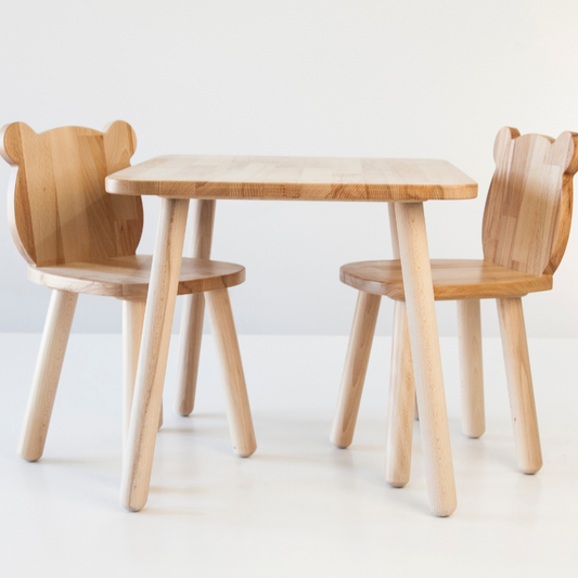 Ensemble table et chaise "ours" 2-4 ans ODEAS