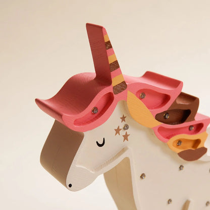 ROOMGAGA wooden unicorn lamp