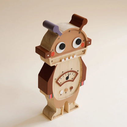 ROOMGAGA wooden robot lamp