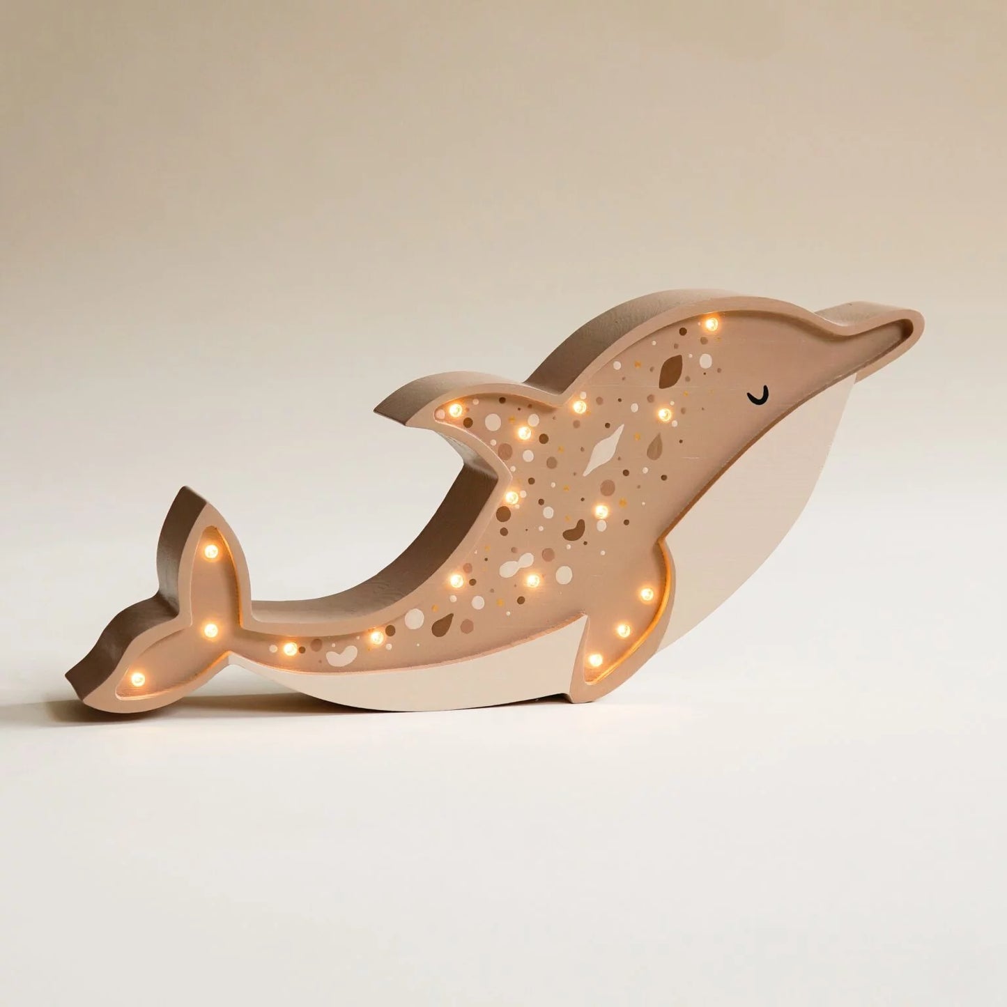 ROOMGAGA wooden dolphin lamp