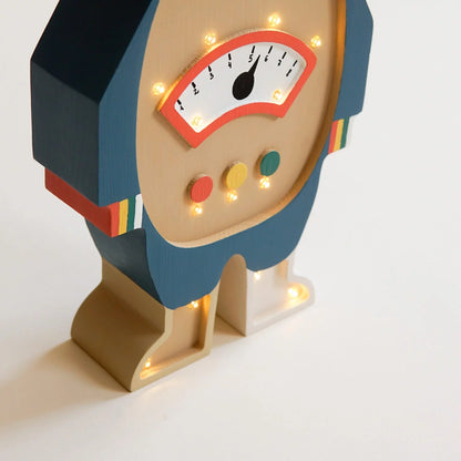 ROOMGAGA wooden robot lamp