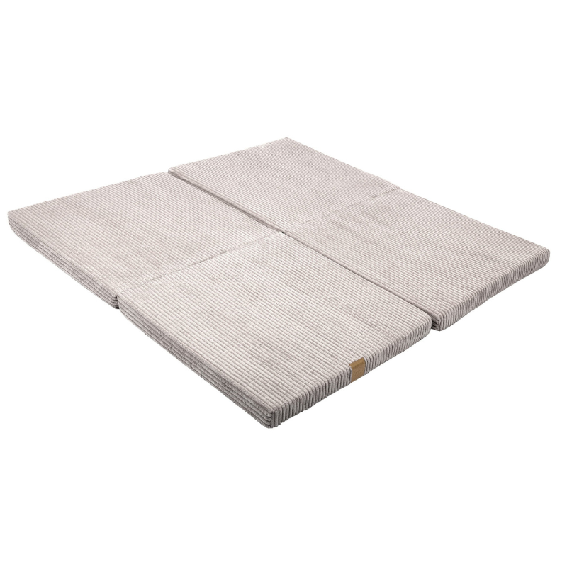 Tapis de jeu carré modulable en velours cotelé MEOWBABY