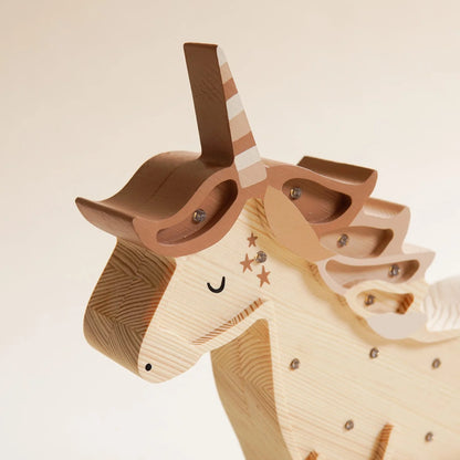 ROOMGAGA wooden unicorn lamp