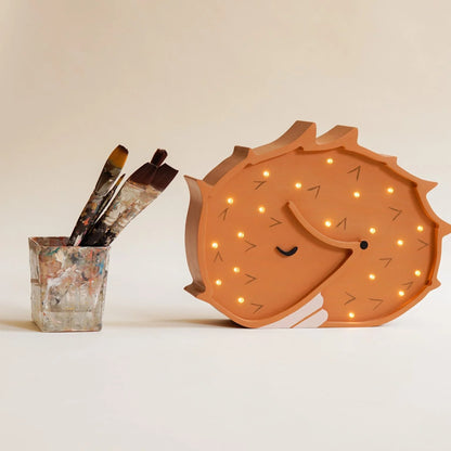 ROOMGAGA wooden hedgehog lamp