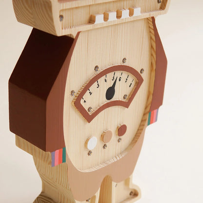 ROOMGAGA wooden robot lamp