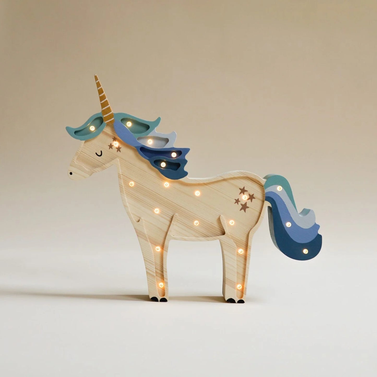 ROOMGAGA wooden unicorn lamp