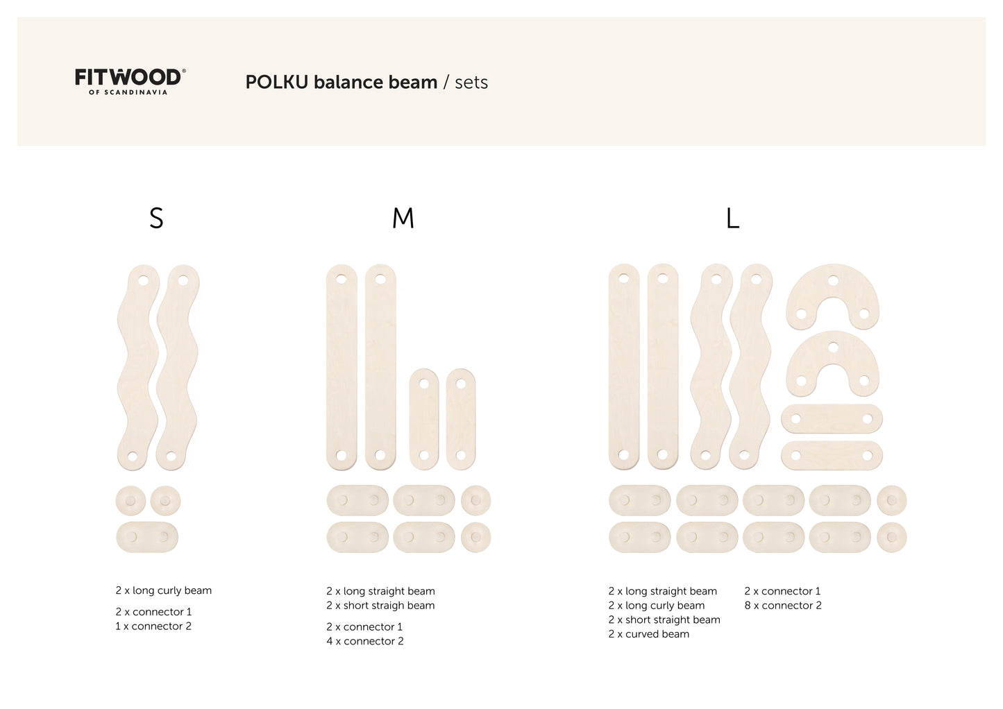 Balance beam M "Polku" FITWOOD