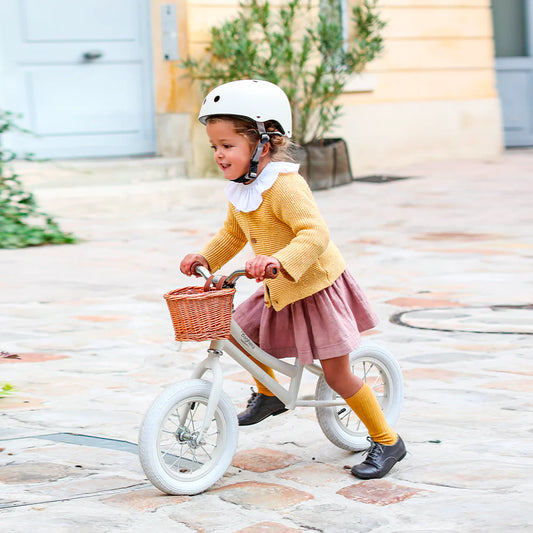 Draisienne vintage beige et son casque BAGHERA (3-6ans)