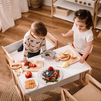 Couteau de chef Montessori et planche en bois WOODJOY