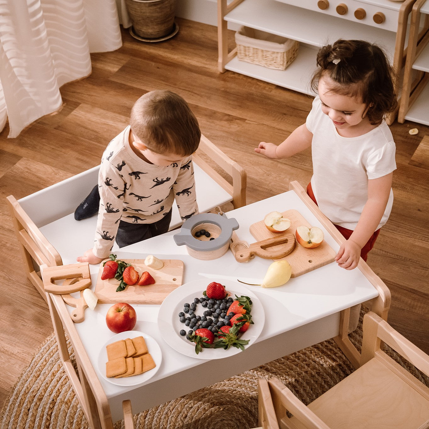 Couteau Montessori tortue et planche en bois WOODJOY