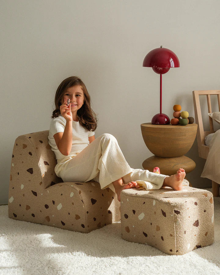 Pouf "nuage" en teddy "Terrazzo" - WIGIWAMA