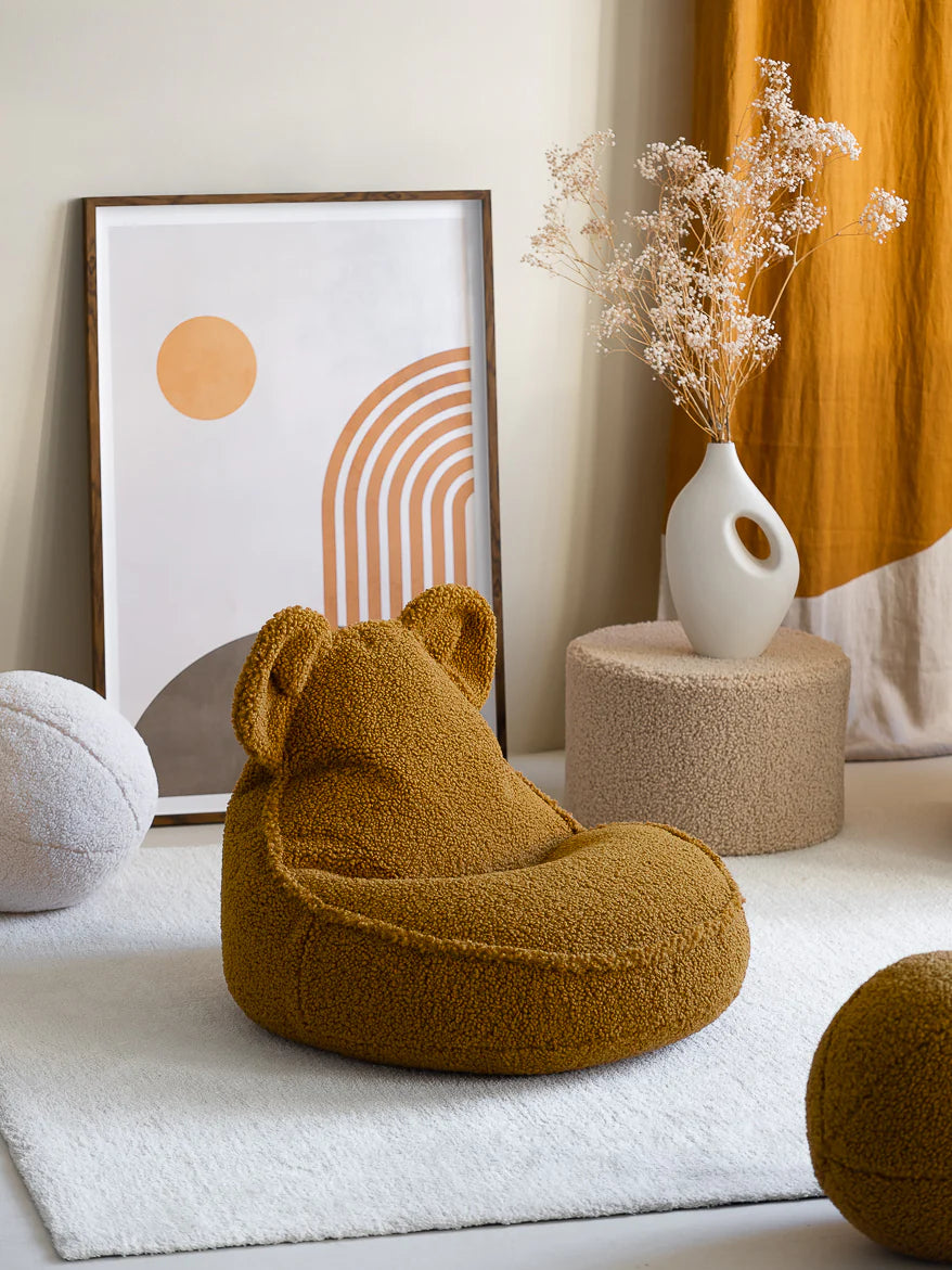 “Bear” pouf in teddy WIGIWAMA