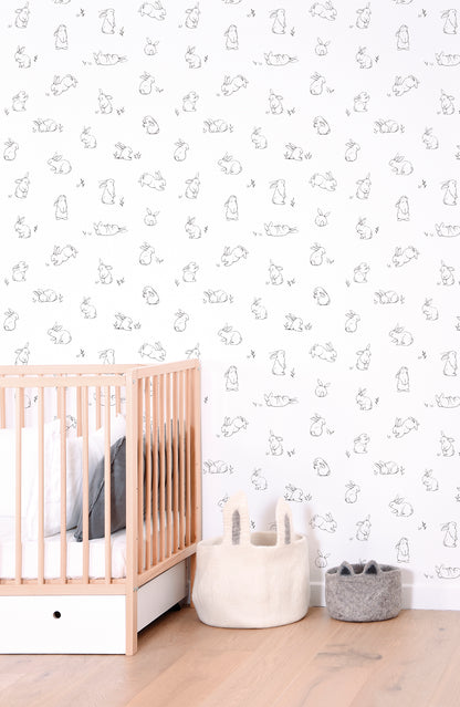 Children's wallpaper "Little rabbit pattern" LILIPINSO