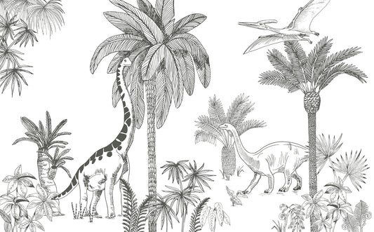Papier peint panoramique "Dinosaures" LILIPINSO