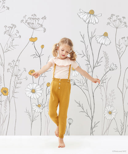 Panoramic wallpaper "Chamomile flowers" LILIPINSO