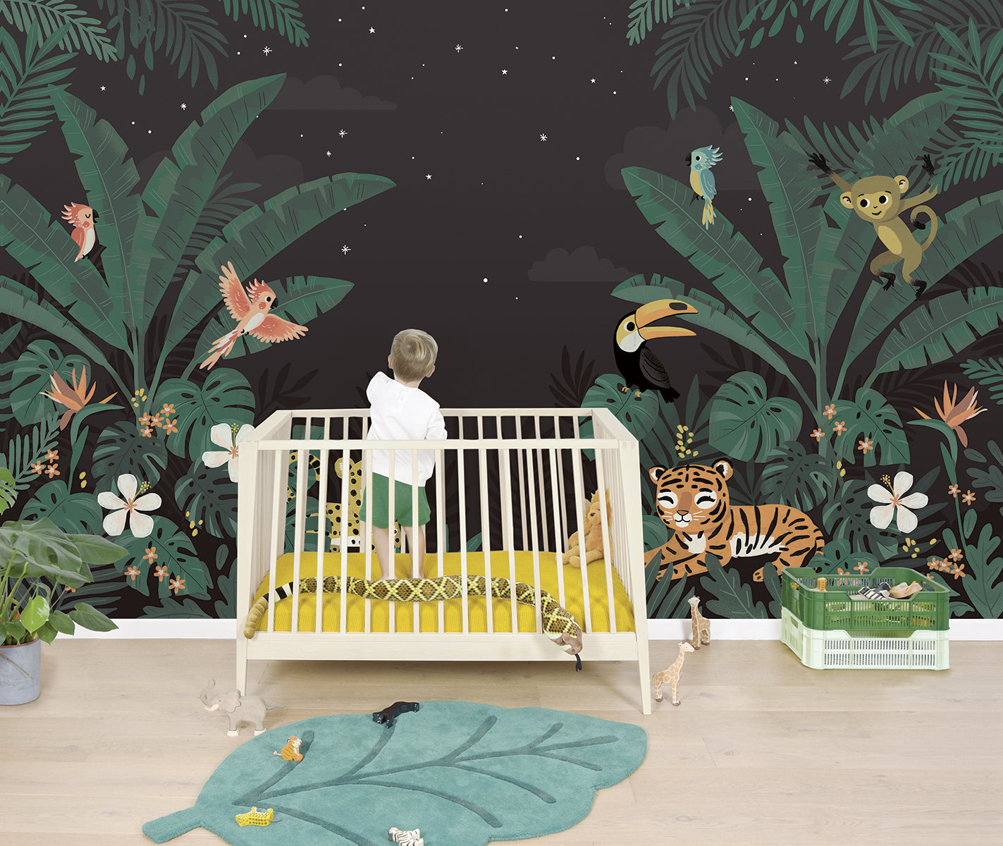 Panoramic wallpaper "Jungle animals" LILIPINSO