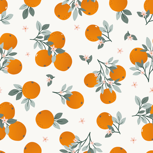 Papier peint enfants "Motif oranges" LILIPINSO