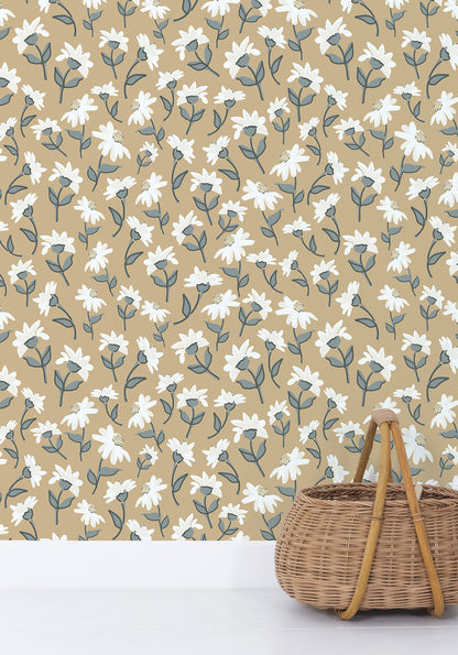 Children's wallpaper "Daisy pattern" LILIPINSO