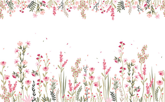 Papier peint panoramique "Un champ de fleur" LILIPINSO