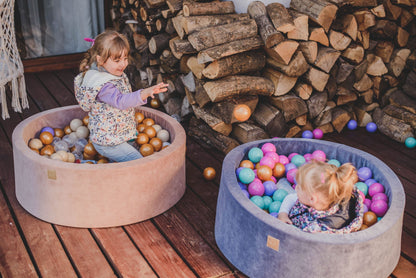 MEOWBABY Velvet “Flowers” ​​Round Ball Pool