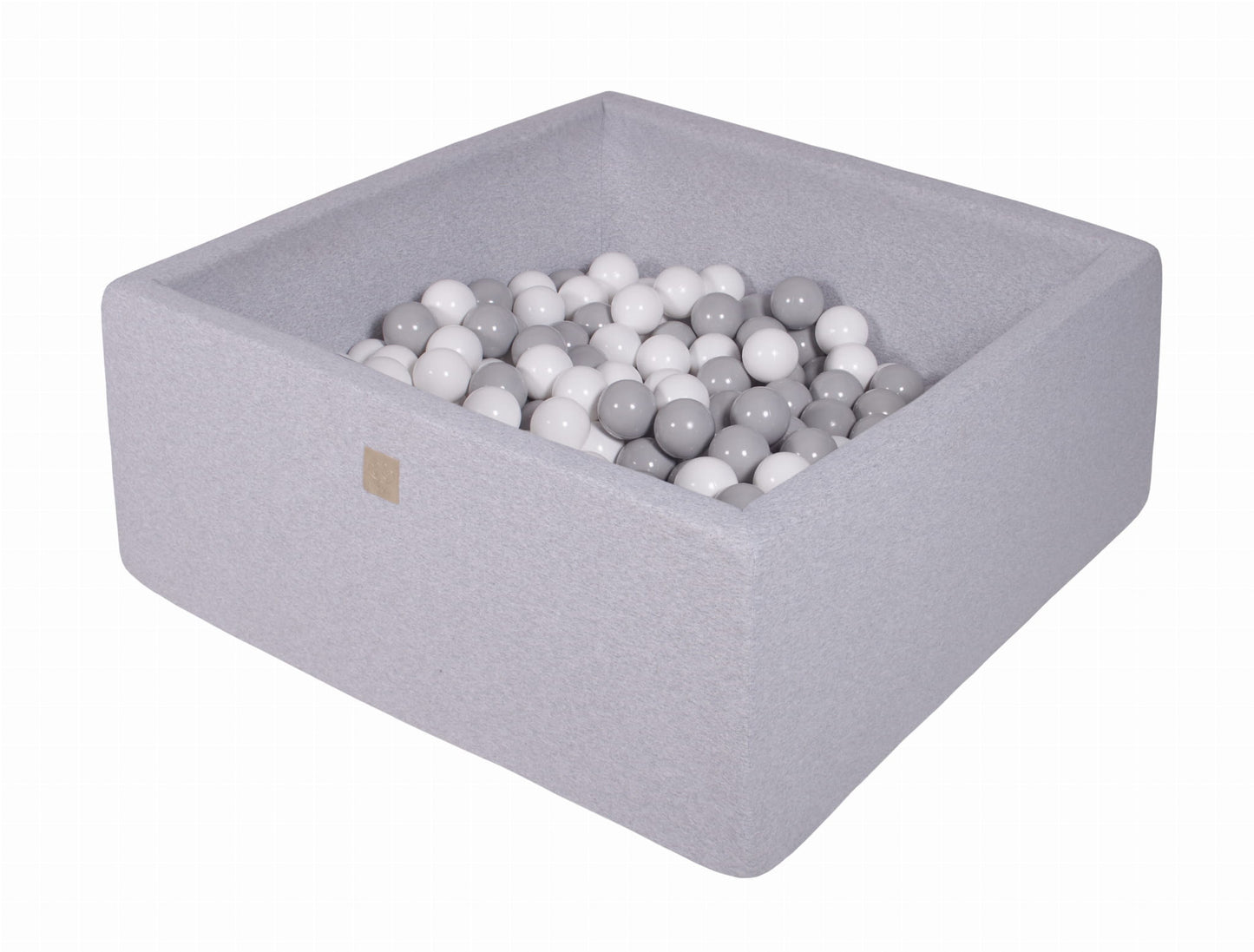 Light gray square fabric ball pool + 400 MEOWBABY balls