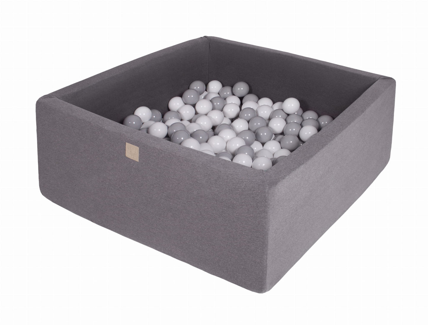 Dark gray square fabric ball pool + 400 MEOWBABY balls