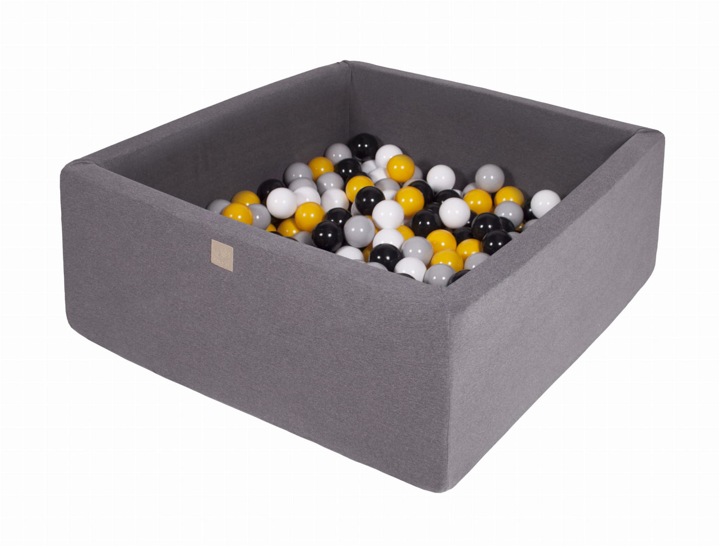 Dark gray square fabric ball pool + 400 MEOWBABY balls