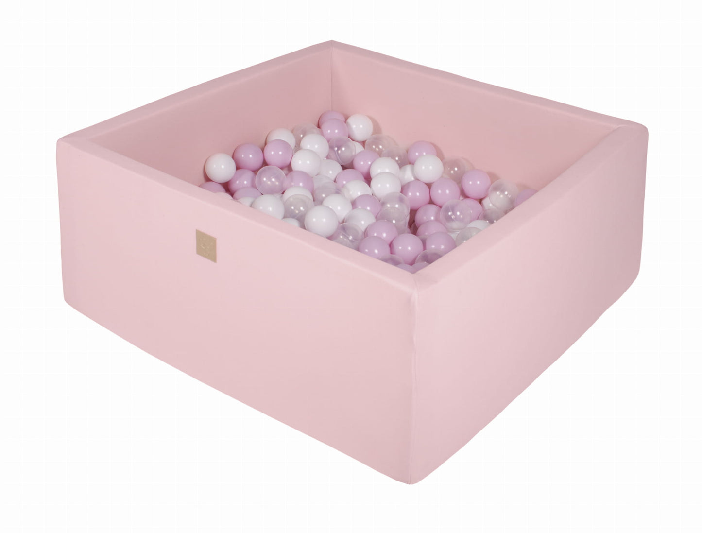 Pink square fabric ball pool + 400 MEOWBABY balls