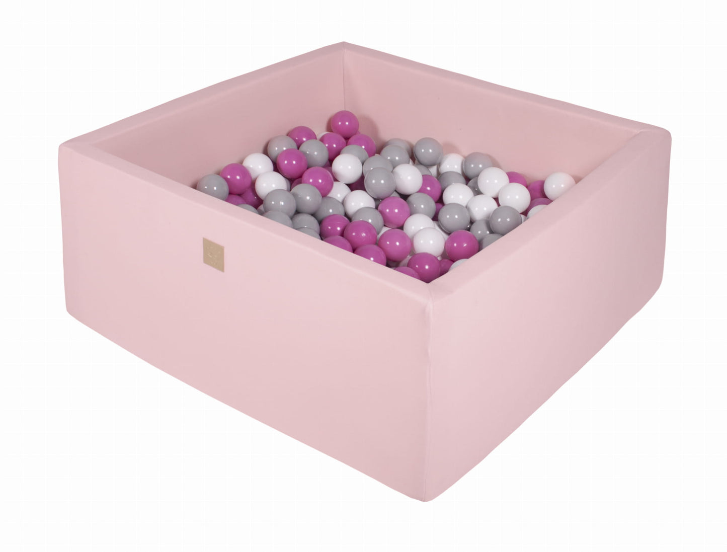 Pink square fabric ball pool + 400 MEOWBABY balls