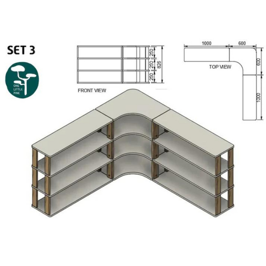 Etagère Montessori Lola: Set n°3