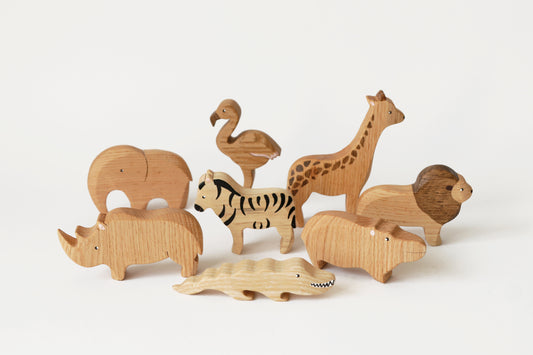 Set of African animals WOOD CARE