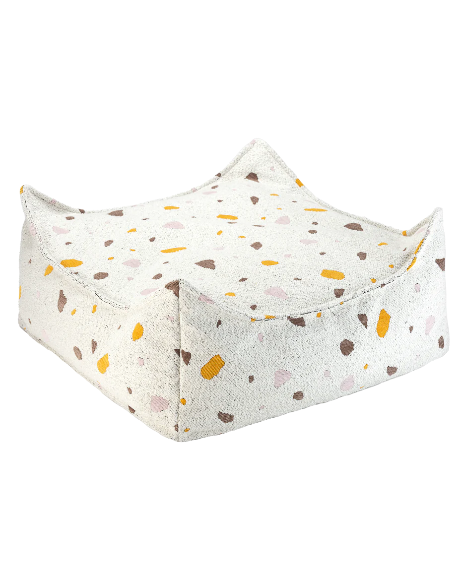 Pouf carré en teddy "Terrazzo" WIGIWAMA