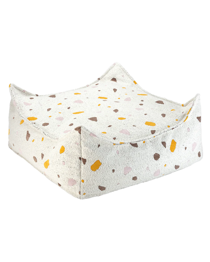 Pouf carré en teddy "Terrazzo" WIGIWAMA