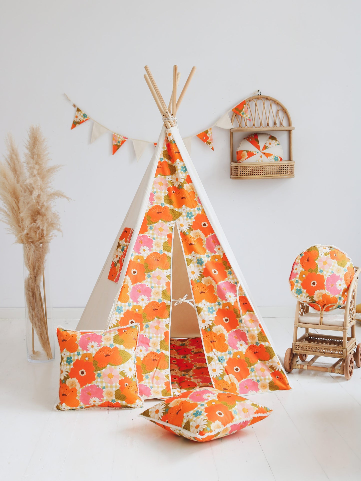 Tipi "Picknick met bloemen" MOI MILI