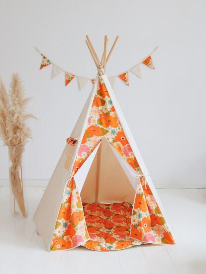 Tipi "Picknick met bloemen" MOI MILI