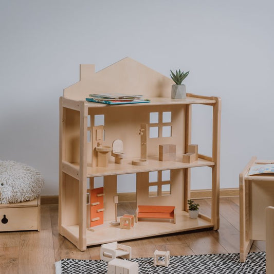 Maison de poupée Montessori transformable Kiki WOODJOY