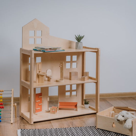 Maison de poupée Montessori transformable Nobi WOODJOY