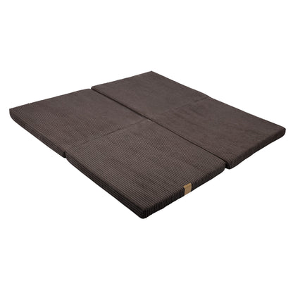 Tapis de jeu carré modulable en velours cotelé MEOWBABY