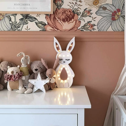 ROOMGAGA wooden rabbit lamp