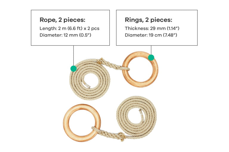 LEG &amp; GO gymnastics rings